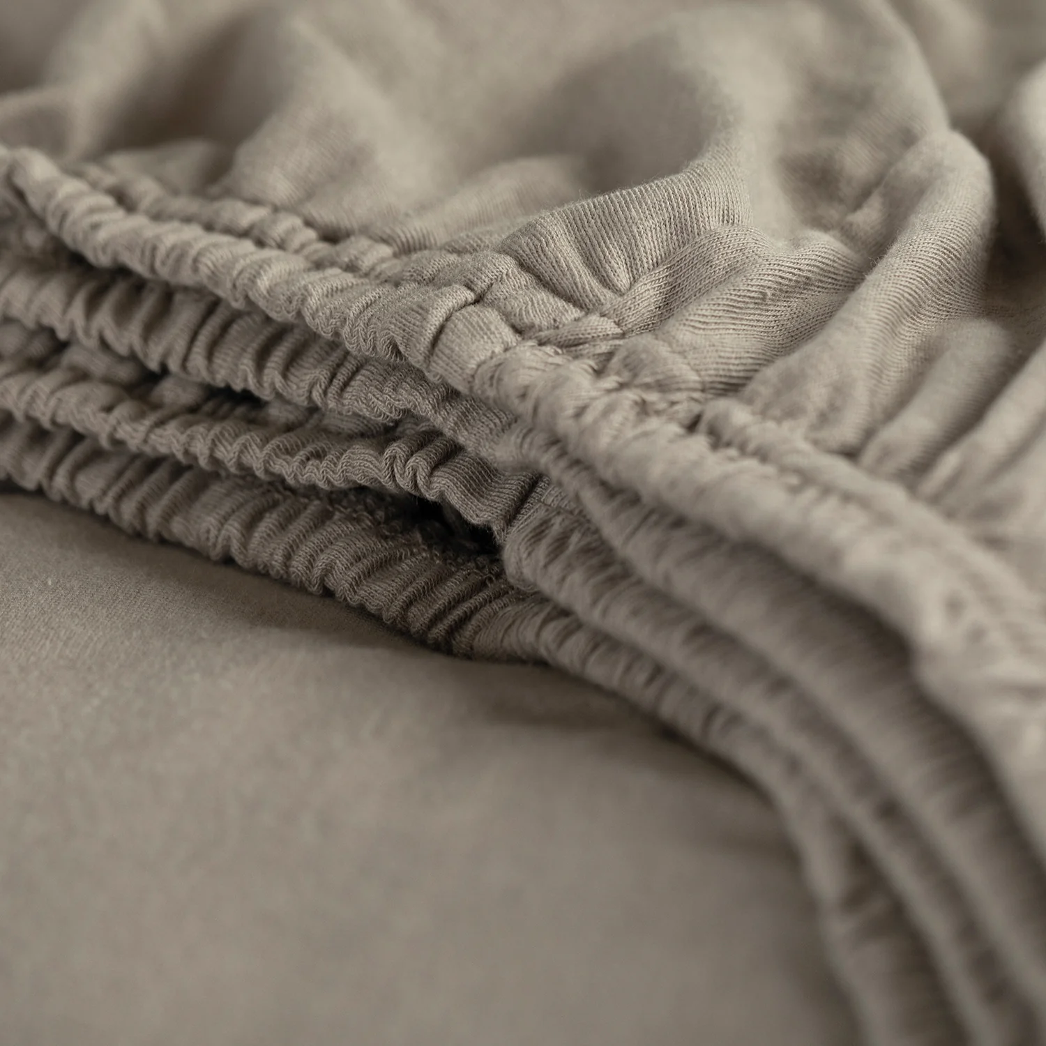 Hoeslaken jersey hoge hoek taupe - Image 13