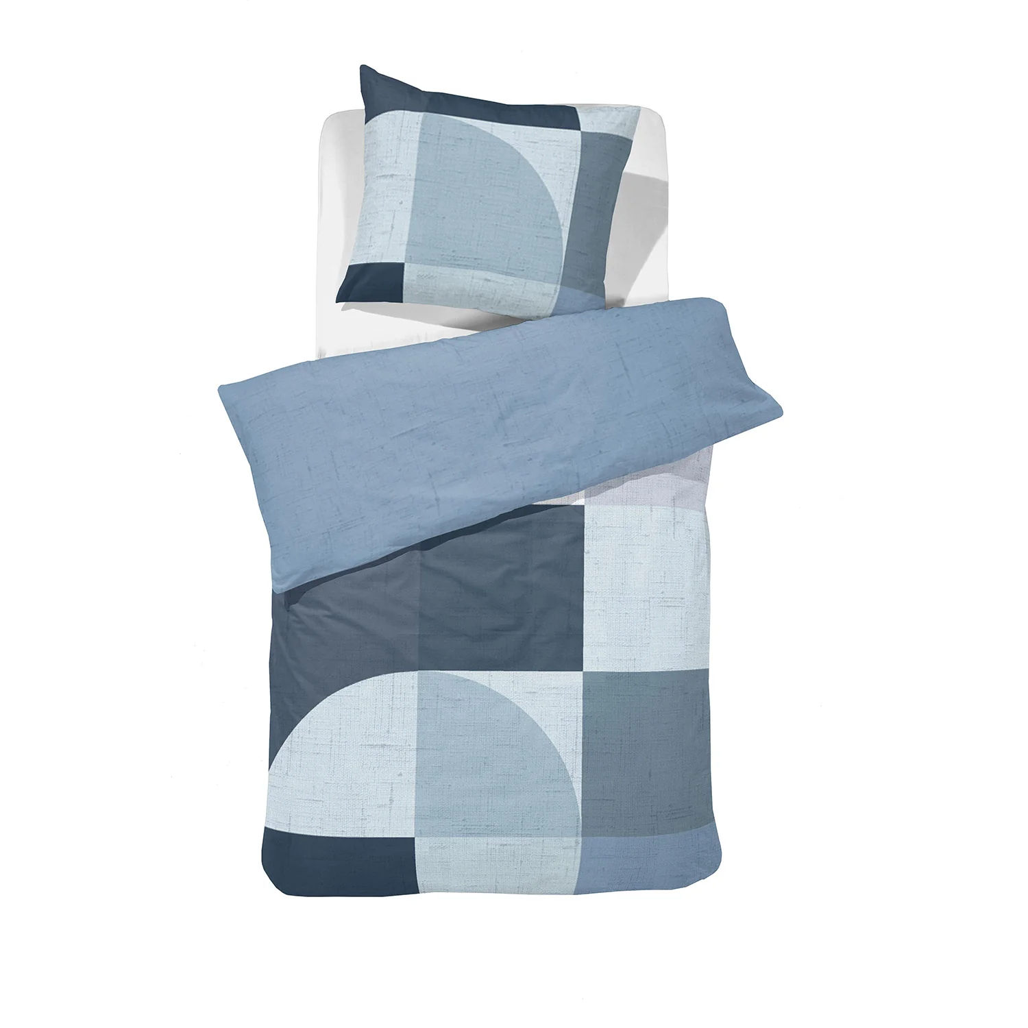 Rune dekbedovertrekset katoen blauw - Image 3
